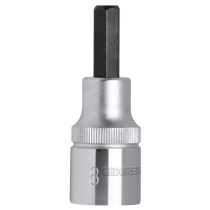 Gedore Red Line 1/2-tommers skrutrekkerbitssokler, størrelser 4-19 mm, 55 mm lengde, 1 Stykk, SGD-061