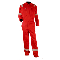 Bulldog Flammehemmende Kjeledress med Glidelås, Rød, SBD-5008