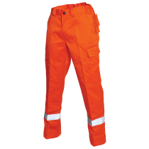 Bulldog Bukse – Flammehemmende, Refleks (502146, Oransje, 1 Stykk, størrelse-46)