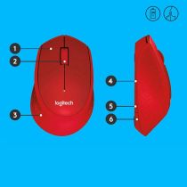 Logitech M330 Silent Wireless Mouse, assorterte farger, 1 Stykk, SEN-769
