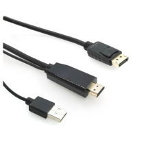 MicroConnect HDMI til DisplayPort konverteringskabel, 1-3m, 1 Stykk, SEN-363