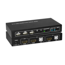 MicroConnect HDMI & USB KVM-bryter 2 porter, 1 Stykk, SEN-096