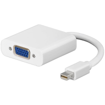 MicroConnect Mini DisplayPort til VGA-adapter (Svart & Hvit), 1 Stykk, SEN-171