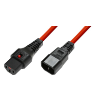 MicroConnect IEC Lock C13 til C14, 0,5-3m, 1 Stykk, SEN-345