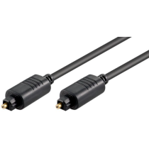 MicroConnect Toslink optisk kabel 1-15m svart, 1 Stykk, SEN-401