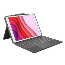 Logitech Combo Touch for iPad (7. og 8. generasjon) - tysk og engelsk engelsk, 1 Stykk, SEN-885
