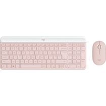 Logitech MK470 Slim Combo tastatur og mus, fargealternativer: rosa, hvit, grafitt, språkvarianter: flere, 1 Stykk, SEN-853