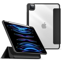 eSTUFF BOSTON Avtakbar Speil Pennetui for iPad (Ulike modeller) - Svart/Klar, 1 Stykk, SEN-069