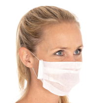 Hygonorm Ansiktsmasker Civil Use, 1-lags | papir, hvit, 100 x 100 Stykk, SFM-29109