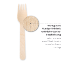 NATUREStar Organic gafler, 10 x 50 Stykk, SFM-1234P