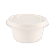 NATUREStar Økologisk dressingkopp, rund | bagasse, hvit, 10 x 50 Stykk, SFM-41106