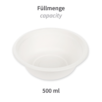 NATUREStar Økologiske boller, runde | bagasse, hvit, 20 x 50 Stykk, SFM-41150