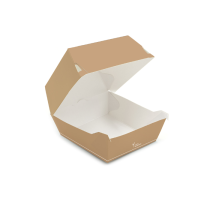 NATUREStar Økologiske hambugerbokser Carta | papp/PE, 6 x 50 Stykk, SFM-0879P