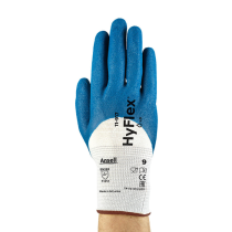 Ansell HyFlex 11-917, mekaniske beskyttelseshansker, hvit-blå, 1 x 12 par, SFM-T1191710