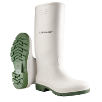 Dunlop Pricemastor 380BV, PVC-støvler, hvit-grønne, 1 x 1 par, SFM-TDU380BV35