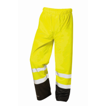 Norway Dirk 2370, high vis PU regnbukse, gul-svart, 1 x 1 Stykk, SFM-TF23700