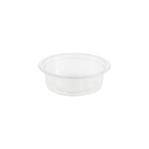 Green Box rund 12,3 cm rPET Deli Pots, klar, 450 stykker, SGB-DFC010