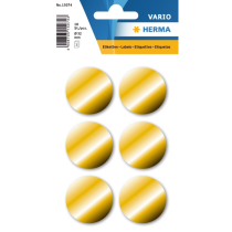 HERMA Etiketter Vario – Permanent Festende, Bladformat (HER15074, Gull, 10 Eske)