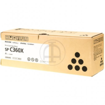 Ricoh Toner Black C360X – Høy kapasitet, 10 000 sider (RIC23031, Svart, 1 Eske)