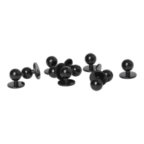 South West Stud Knupper – Ensfarget, Plast (1002042, Svart, Unisex, 1 Stykk, størrelse-One Size)