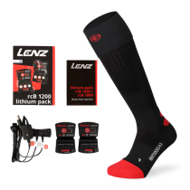 Lenz Heat Sock 4.1 – Varmende Merinoull (1002448-001-35-38, Svart, 1 Par, størrelse-35-38)