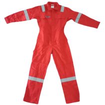 Jobmaster Antiflamme kjeledress med reflekser og knapper, Oransje, Størrelse 46, 1 stk, SSS-90226-46