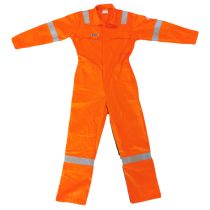 Jobmaster Antiflamme kjeledress med reflekser og glidelås, Oransje, Størrelse 46, 1 stk, SSS-90229-46