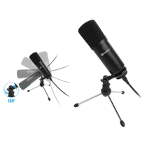Sandberg Streamer USB Mikrofonsett, Svart, SDC-1081