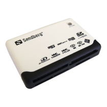 Sandberg Multi Card Reader – Allsidig Kortleser (SDG133-46, 1 Eske)