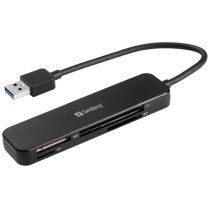 Sandberg USB 3.0 Pocket Kortleser – Rask og Allsidig (SDG134-32, 1 Eske)