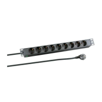 MicroConnect 8-veis stikkontaktlist, 19" 3 meter 1U, 1 Stykk, SEN-CABINETACC23