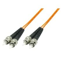 MicroConnect optisk fiberkabel, ST-ST, multimodus, dupleks, OM1 (oransje), 0,5-100m, 1 Stykk, SEN-197