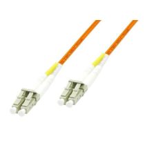 MicroConnect optisk fiberkabel, LC-LC, multimodus, dupleks, OM1 (oransje) 0.5-200m, 1 Stykk, SEN-163