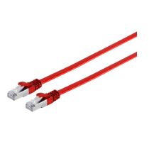 MicroConnect CAT6a U/UTP FLAT nettverkskabel 0,5m, Rød, 1 Stykk, SEN-V-UTP6A005R-FLAT