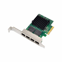 MicroConnect PCIe X4 Quad RJ45 Gigabit Ethernet NIC, 1 Stykk, SEN-W125752739