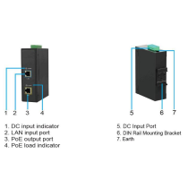 MicroConnect Industriell DC Inngang Boost PoE Injeksjon 30W, 1 Stykk, SEN-W125840348