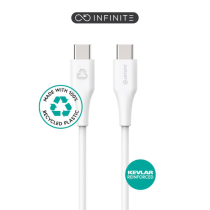 eSTUFF INFINITE Super Soft USB-C til USB-C Kabel 2m - 100% Resirkulert PVC-fri plast, 1 Stykk, SEN-W128202906