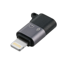 MicroConnect Lightning hann til USB-C hunn-adapter, Sølv, 1 Stykk, SEN-W128379658