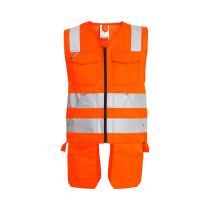 Engel Håndverkervest – Vann- og smussavvisende (5501-770-10-4XL, HV oransje, 1 Stykk, størrelse-4XL)
