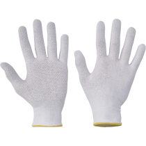 Gloves Pro BUSTARD EVO + PVC DOTS, hansker, hvite, 1 par, SGP-0106001680100-WHT-10, størrelse 10