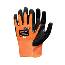 Gloves Pro Thin Level 3 kuttbestandige hansker, oransje/svart, 12 Par, SGP-5614-060-ORG-6, størrelse 6
