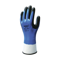 Showa Isolerad Nitrilfoam, Hansker, Blå/Sort/Hvit, 10 Par, SGP-U5611-100-BLU-10, str. 10