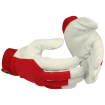 Guide Arbeidshanske – Høy Slitestyrke, Komfort (223533563, Hvit/Grå, 12 Par, størrelse-8)