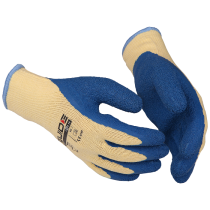 Guide Arbeidshanske – Høy slitestyrke, Blå/Hvit, 6 Par (Størrelse 7–11), SSK-165
