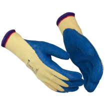 Guide Skjærebeskyttelseshanske – Høy slitestyrke (223534520, Hvit/Blå, 6 Par, størrelse-7)