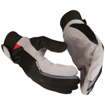 Guide Arbeidshanske – Godt Grep, Komfortabel Polstring, 12 Par, Hvit/Svart, Størrelse 7–12, SSK-257