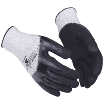 Guide Arbeidshanske – Ekstra Kuttbeskyttelse (223546564, Hvit/Svart, 1 PAR, størrelse-8)