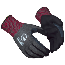 Guide Skjærebestandig Hanske – Høy Kuttbeskyttelse (223590092, Svart/Rød, 6 Par, størrelse-6)