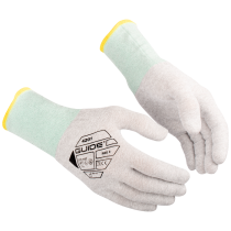 Guide ESD-hanske – Tynn, luftig, elektrostatisk beskyttelse (223590681, Hvit, 6 Par, størrelse-5)