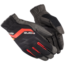 Guide Arbeidshanske – Slitesterk, god fingerfølelse (223900022, Svart/Grå, 3 Par, størrelse-6)